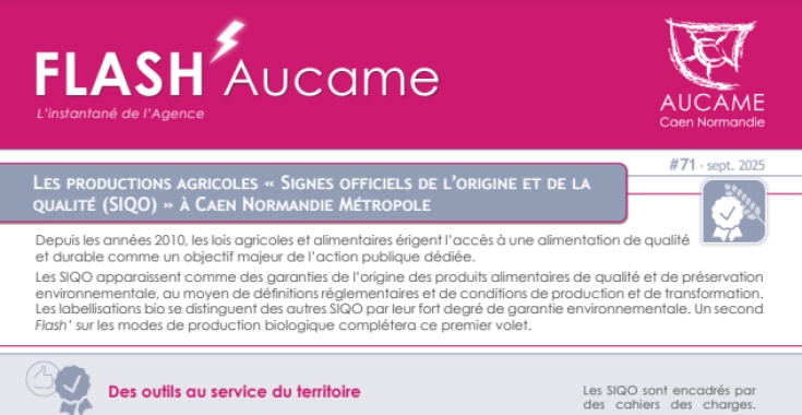 Les productions agricoles Signes officiels de l’origine et de la qualité (SIQO) à Caen Normandie Métropole