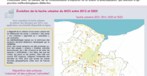 Flash' #65 - La tache urbaine de Caen Normandie Métropole issue du MOS 2023