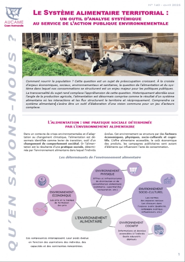 QSN #140 - Le système alimentaire territorial