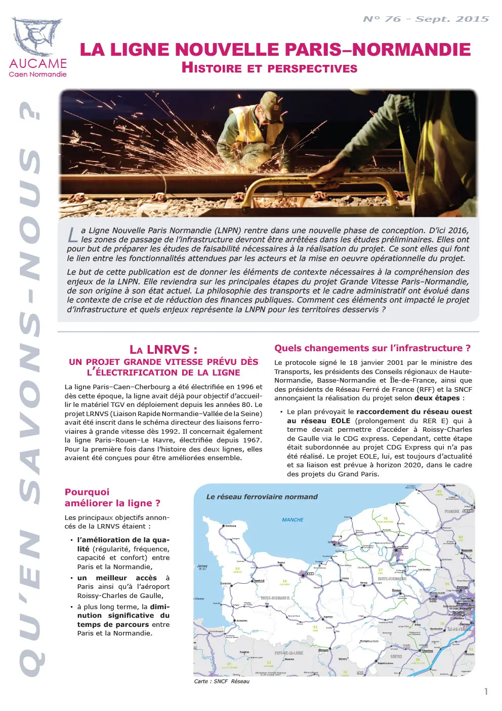 La ligne nouvelle Paris-Normandie : histoire et perspectives