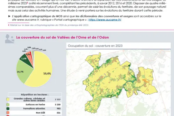 Flash' #60 : Le millésime 2023 du MOS de la cdc Vallées de l'Orne et de l'Odon