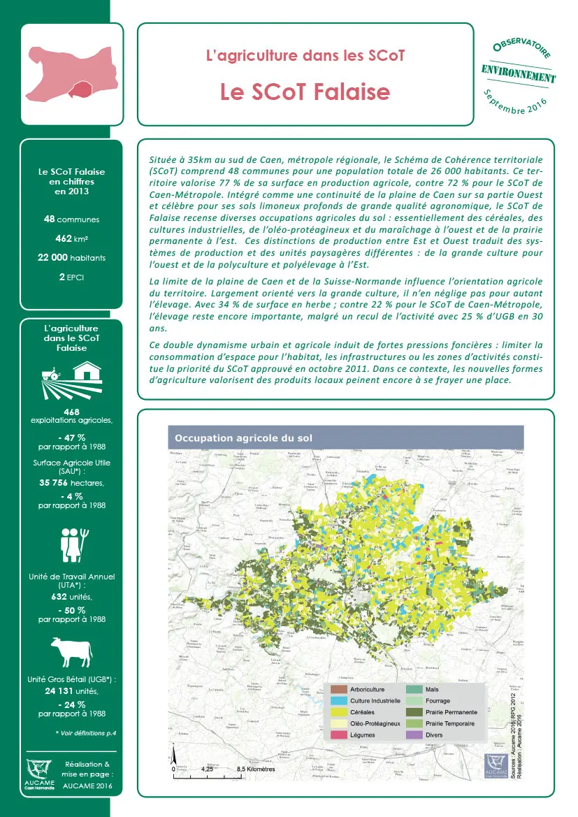 L'agriculture dans les SCoT : Falaise