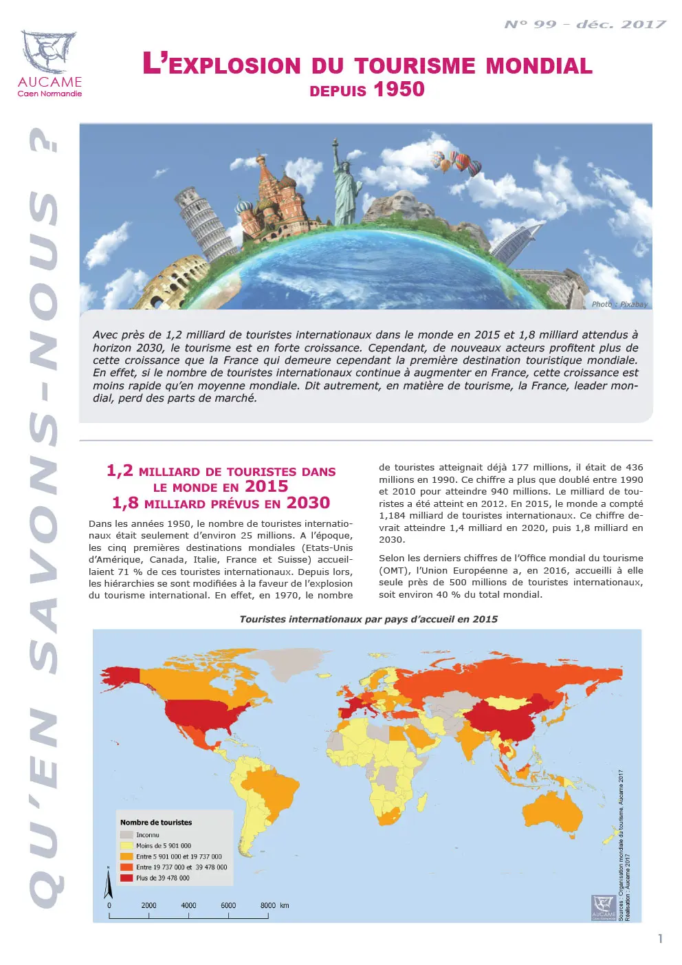 L'explosion du tourisme mondial depuis 1950
