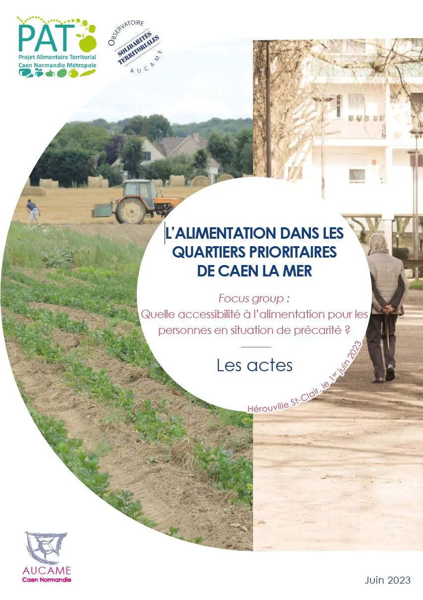 Focus group Précarité alimentaire : les actes