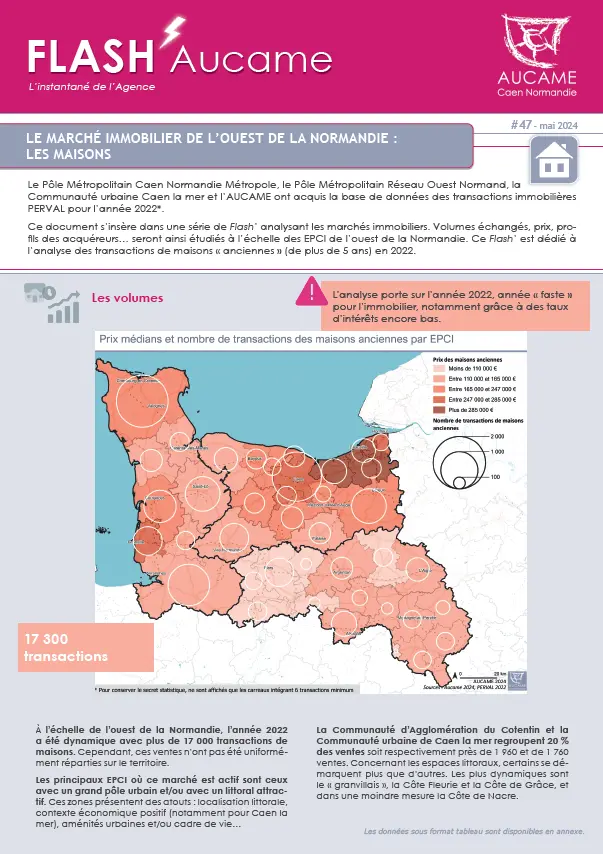 Flash' #47 : Le marché immobilier de l'ouest de la Normandie - Les maisons