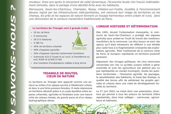 Le Triangle vert : dynamique agri-urbaine d'Île-de-France