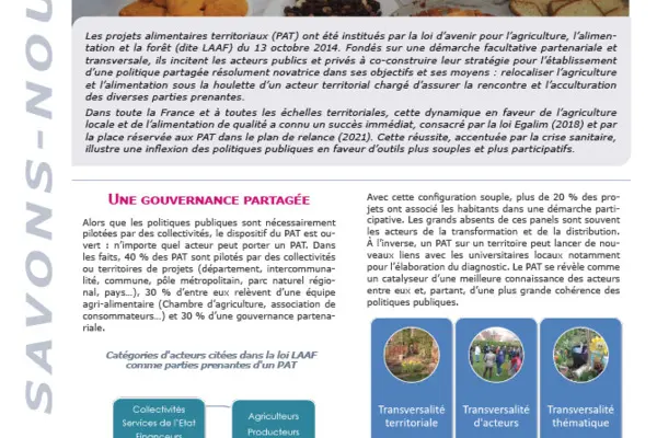 QSN # 128 - Le projet alimentaire territorial (PAT)