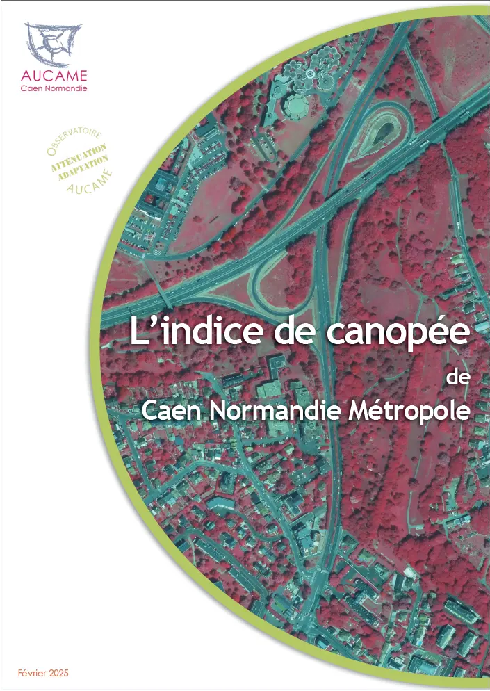 l'indice de canopée de Caen Normandie Métropole