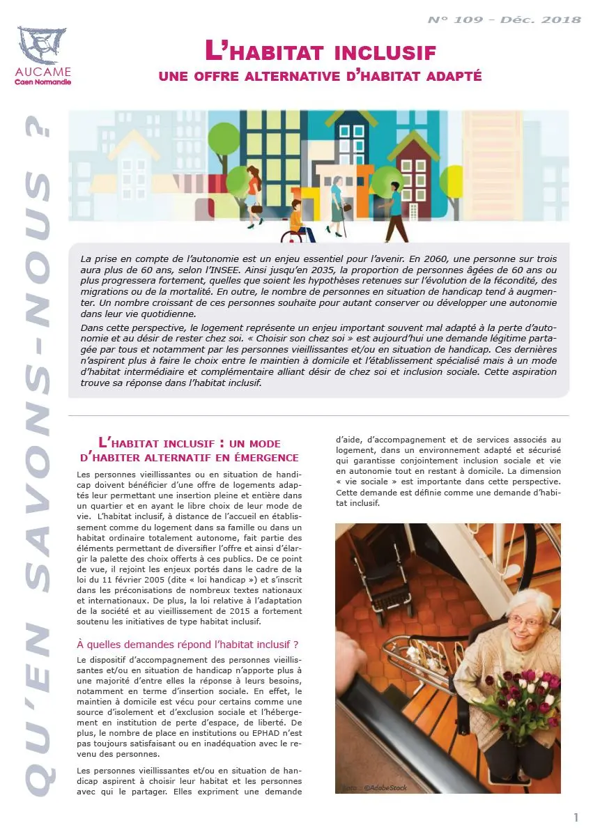 QSN #109 - L'habitat inclusif