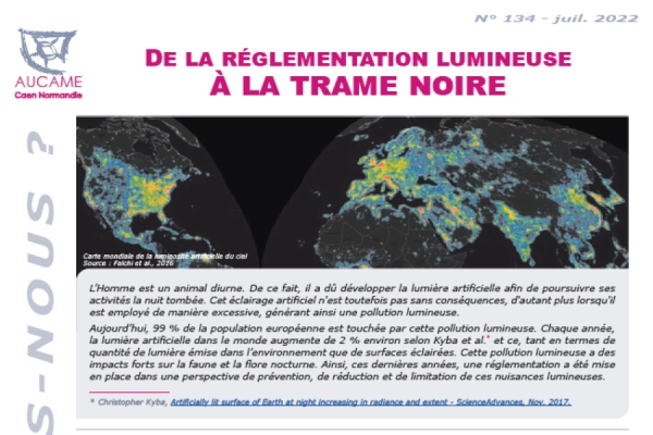 QSN # 134 - De la réglementation lumineuse à la trame noire