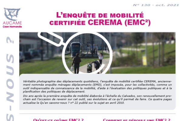 QSN # 130 - L’enquête de mobilité certifiée CEREMA (EMC²)