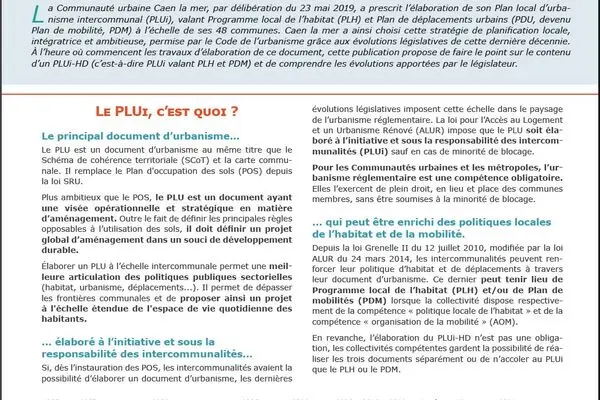 Le plan local d’urbanisme intercommunal  valant Programme local de l’habitat et Plan de mobilité : le PLUi-HD
