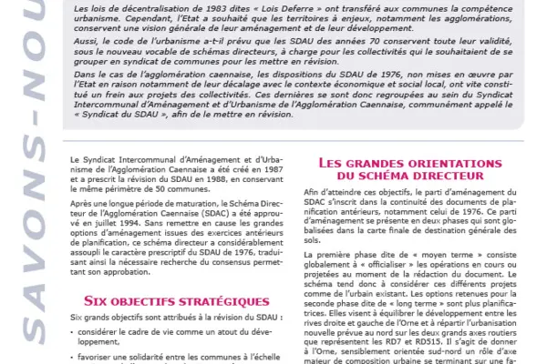 QSN118 - Histoire de la vision stratégique de l’agglomération caennaise : le SDAC de 1994
