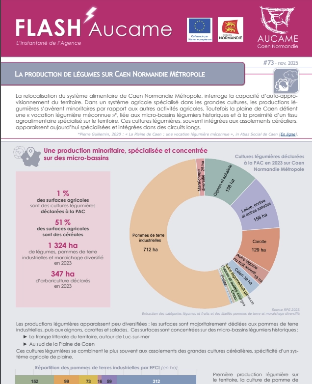 La production de légumes sur Caen Normandie Métropole